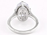 Pre-Owned White Cubic Zirconia Platineve® Ring 9.18ctw