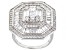 Pre-Owned White Cubic Zirconia Rhodium Over Sterling Silver Ring 2.99ctw