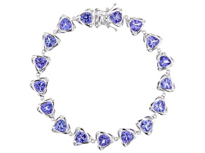 Pre-Owned Blue Tanzanite Rhodium Over 14k White Gold Bracelet
9.95ctw