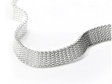 Pre-Owned Sterling Silver 7mm Flat Mesh 20 Inch Chain