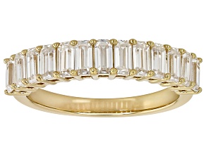 Pre-Owned Moissanite 14k Yellow Gold Over Silver Band Ring 1.30ctw DEW.