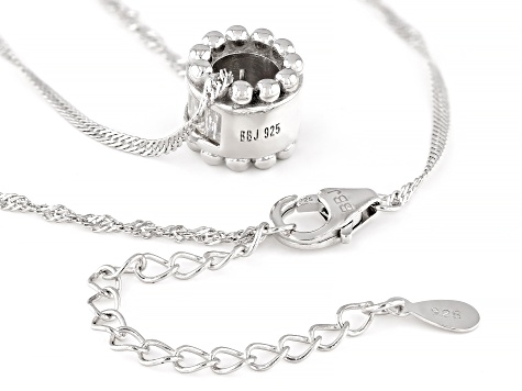 Pre-Owned Moissanite Platineve Circle Pendant .54ctw DEW.