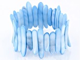 Pre-Owned Blue Mother-Of-Pearl Stretch Bracelet