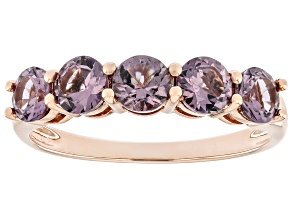 Pre-Owned Purple Spinel 10k Rose Gold Ring 1.09ctw