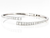 Pre-Owned Moissanite Platineve Bypass Bracelet 3.44ctw DEW