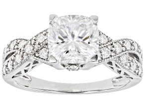 Pre-Owned Moissanite Platineve Engagement Ring 2.40ctw DEW