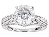 Pre-Owned Moissanite Platineve Ring 5.89ctw DEW