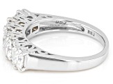 Pre-Owned Moissanite Platineve band ring 2.08ctw DEW