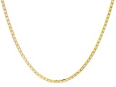 Pre-Owned 10K Yellow Gold & Rhodium Over 10K Yellow Gold Diamond-Cut Pave Mariner Link 20 Inch Chain
