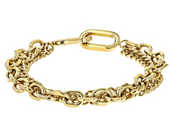 Picture of Pre-Owned Gold Tone Stainless Steel Multi-Link Bracelet