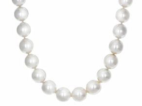 Pre-Owned Multi-Color Cultured Japanese Akoya Pearl 14k Yellow Gold 18 Inch Strand Necklace