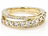 Pre-Owned Champagne Diamond 10k Yellow Gold Band Ring 1.00ctw