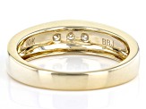 Pre-Owned Moissanite 10k Yellow Gold Mens Ring .30ctw DEW.