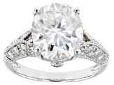 Pre-Owned Moissanite Platineve Ring 6.32ctw DEW