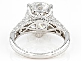 Pre-Owned Moissanite Platineve Ring 6.32ctw DEW