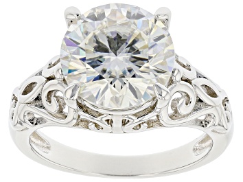 Picture of Pre-Owned Moissanite platineve solitaire ring 4.20ct