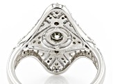 Pre-Owned Moissanite platineve vintage style ring .95ctw DEW