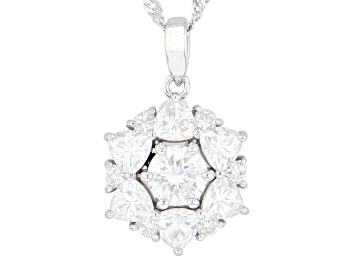 Picture of Pre-Owned Moissanite Platineve Pendant 2.90ctw DEW
