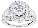 Pre-Owned Moissanite Platineve Ring 4.38ctw DEW.