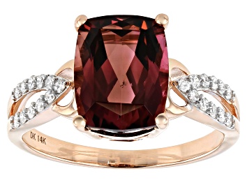 Picture of Pre-Owned Pink Tourmaline 14k Rose Gold Ring 2.60ctw