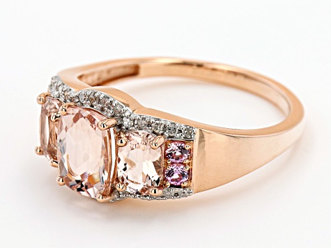 Pre-Owned Peach Cor-de-Rosa Morganite 14k Rose Gold Ring 2.24ctw