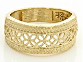 Pre-Owned 18k Yellow Gold Over Sterling Silver Ring