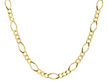 Picture of Pre-Owned 18k Yellow Gold Over Sterling Silver Figaro Chain