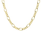 Pre-Owned 18k Yellow Gold Over Sterling Silver Figaro Chain