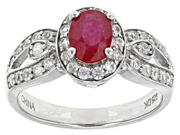 Picture of Pre-Owned Mahaleo Ruby Sterling Silver Ring .96ctw