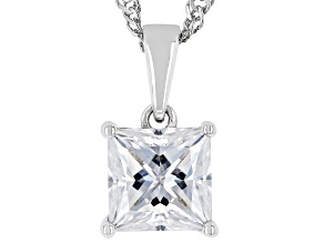 Pre-Owned Moissanite Platineve Solitaire Pendant 1.80ct DEW