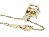 Pre-Owned Moissanite 14k Yellow Gold Pendant 3.15ctw DEW