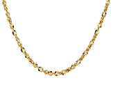 Pre-Owned 10k Yellow Gold Mirror Concave Rope 24 Inch Chain