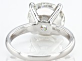 Pre-Owned Moissanite Platineve Solitaire Ring 5.37ct D.E.W