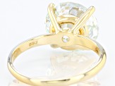 Pre-Owned Moissanite 14k Yellow Gold Solitaire Ring 8.75ct D.E.W