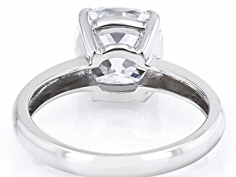 Pre-Owned Moissanite 14k White Gold Solitaire Ring 3.30ct DEW
