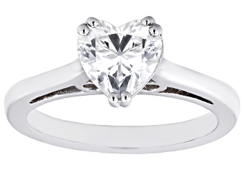 Picture of Pre-Owned Moissanite 14k White Gold Solitaire Ring 1.20ct DEW