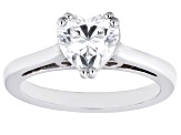 Pre-Owned Moissanite 14k White Gold Solitaire Ring 1.20ct DEW