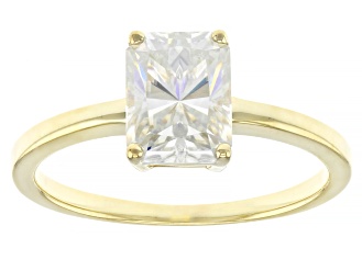 Pre-Owned Moissanite 14k Yellow Gold Ring 2.52ct DEW