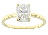 Pre-Owned Moissanite 14k Yellow Gold Ring 2.52ct DEW