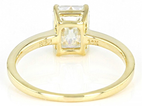 Pre-Owned Moissanite 14k Yellow Gold Ring 2.52ct DEW