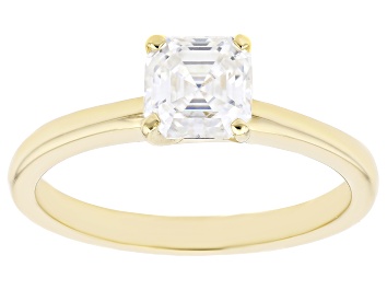 Picture of Pre-Owned Moissanite 14k Yellow Gold Ring .95ct DEW