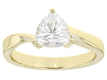 Picture of Pre-Owned Moissanite 14k Yellow Gold Ring 1.00ct DEW