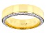 Pre-Owned White Diamond 14k Yellow Gold Over Sterling Silver Mens Eternity Band Ring 1.25ctw