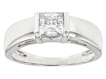 Picture of Pre-Owned Moissanite platineve mens ring 1.30ct DEW.