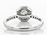 Pre-Owned White Lab-Grown Diamond 14K White Gold Engagement Ring 1.04ctw