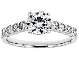 Pre-Owned White Lab-Grown Diamond 14K White Gold Engagement Ring 1.52ctw