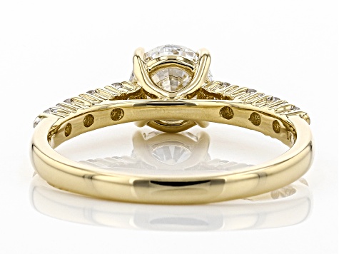 Pre-Owned White Lab-Grown Diamond 14K Yellow Gold Engagement Ring 1.52ctw