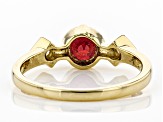 Pre-Owned Red Mahaleo® Ruby 14K Yellow Gold Ring .99ctw