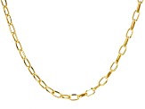 Pre-Owned 14K Yellow Gold Oval Knife-Edged Rolo 18 Inch Chain