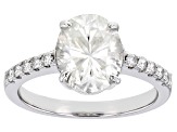 Pre-Owned Moissanite Platineve Engagement Ring 3.20ctw DEW